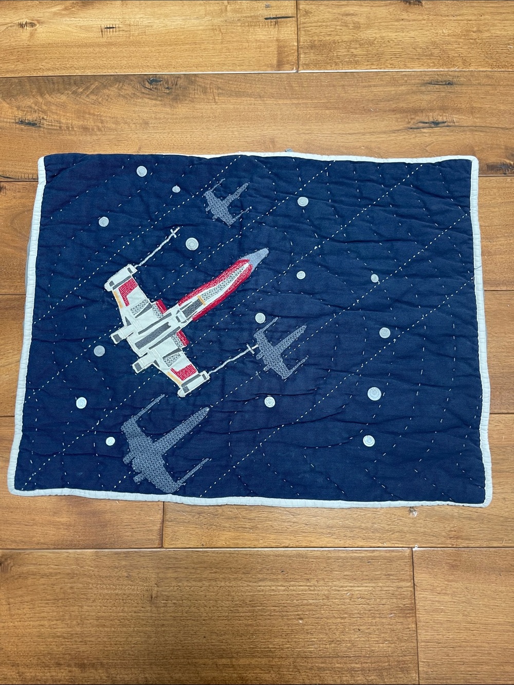 Pottery Barn Kids Star Wars Navy Space Fighter Standard Pillow Sham